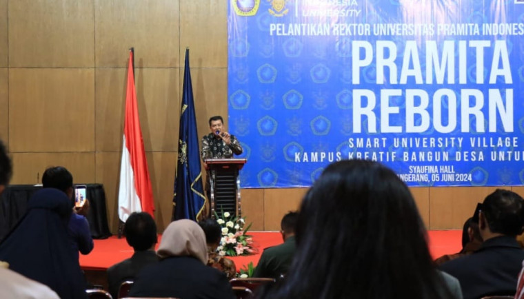 Sekda Hadiri Pelantikan Rektor Universitas Pramita Indonesia Periode 2024-2029