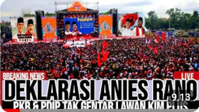 Hoaks Deklarasi Anies Baswedan dan Rano Karno di Pilkada DKI 2024 Beredar di YouTube