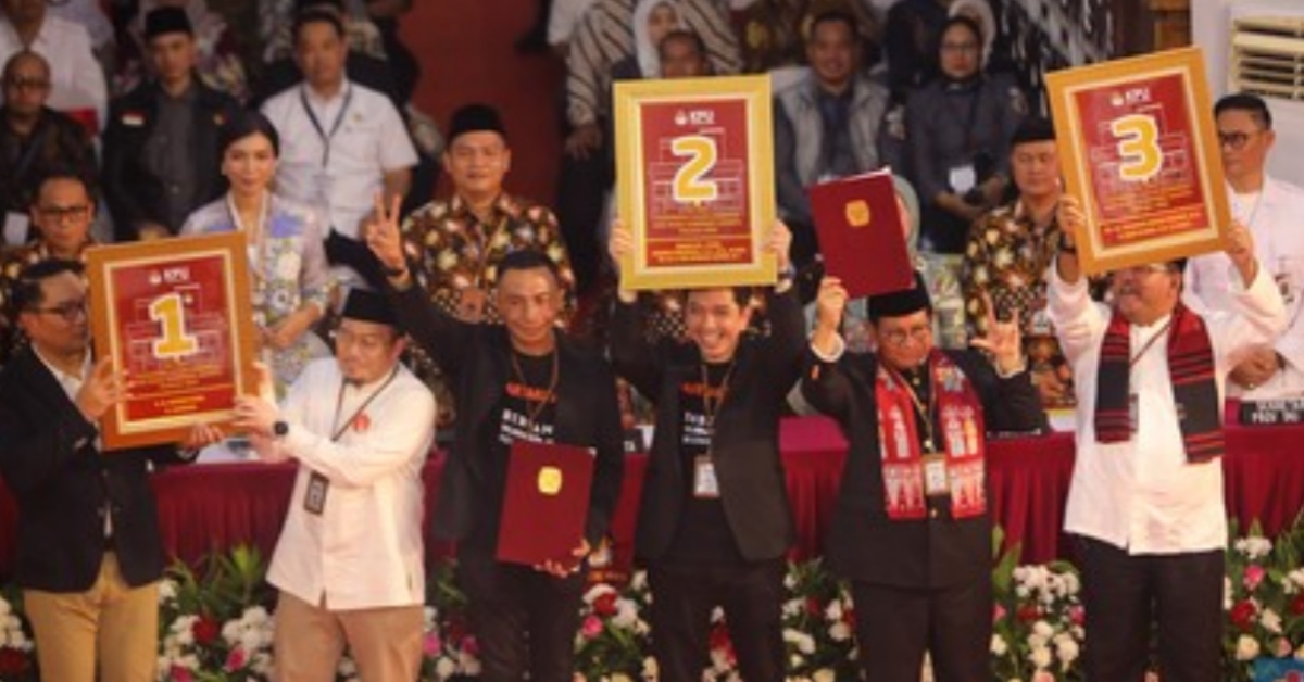 KPU DKI Jakarta Tetapkan Nomor Urut Pasangan Calon Pilgub 2024