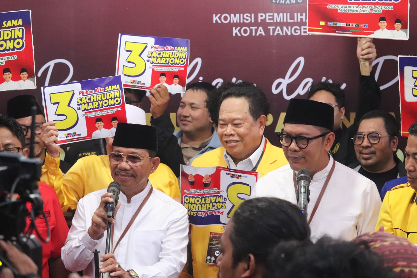 Nomor Urut 3 Paslon Sachrudin-Maryono Menjadi Simbol Kemenangan di Pilwalkot Tangerang 2024