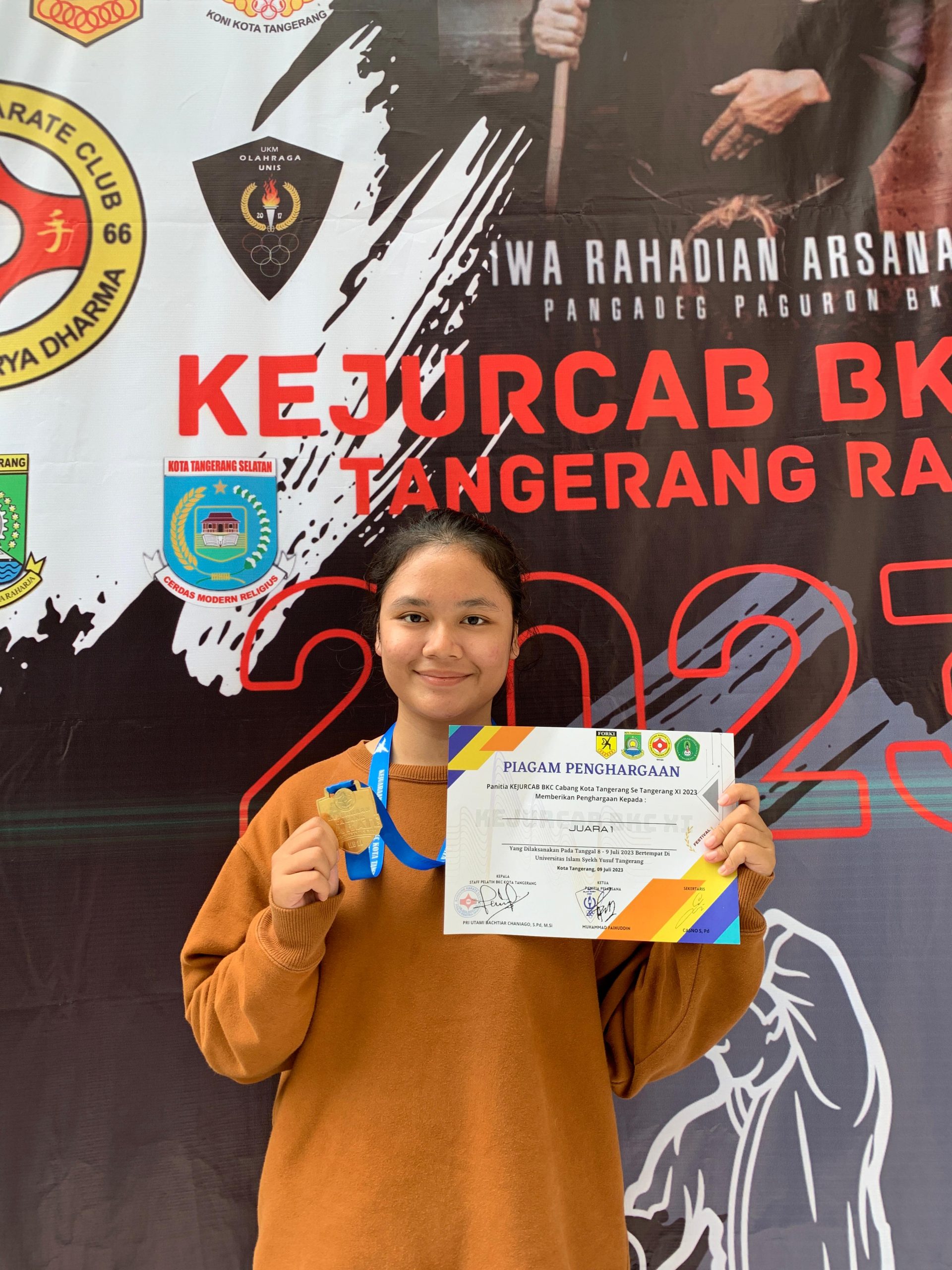 Syaqilla Dzalfa Keysha, Atlet Karate Berprestasi, Tetap Fokus pada Pendidikan dan Cita-cita Jadi Polwan