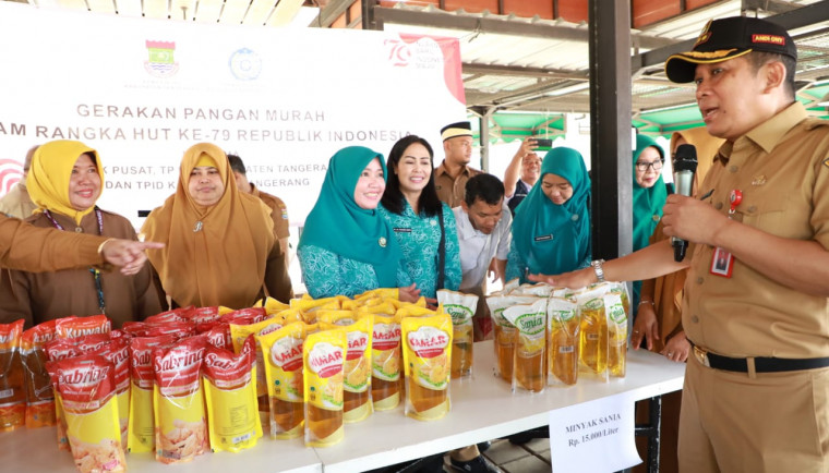 Bazar Pangan Murah Pemkab Tangerang Jaga Stabilitas Inflasi dan Bantu