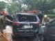 Kebakaran Mobil di BSD Akibat Tabrakan, Lalu Lintas Macet  