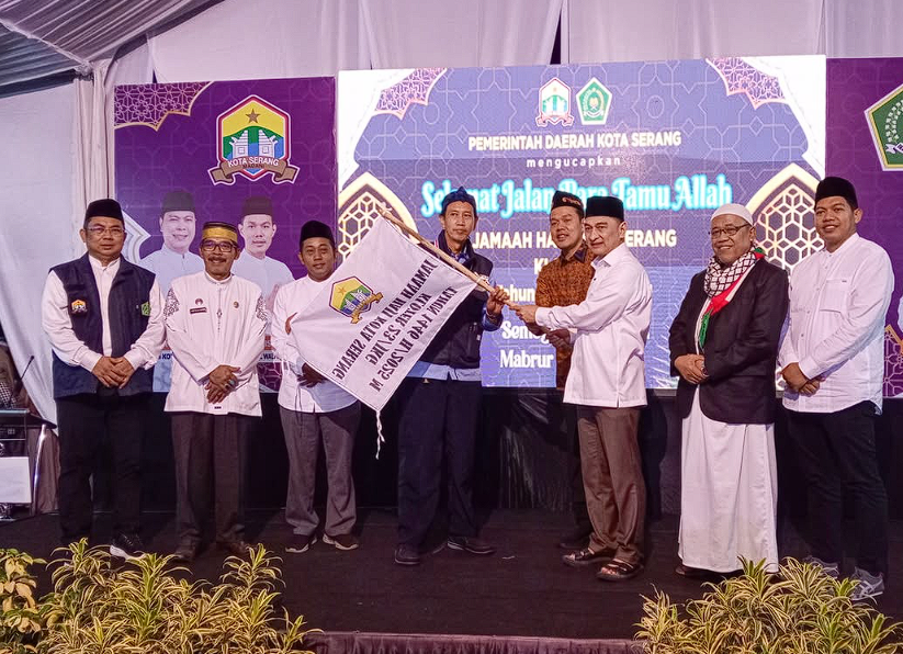 Wakil Gubernur Banten A Dimyati Natakusumah Lepas Keberangkatan Jamaah Haji Kloter JKG 23 Tahun 2025