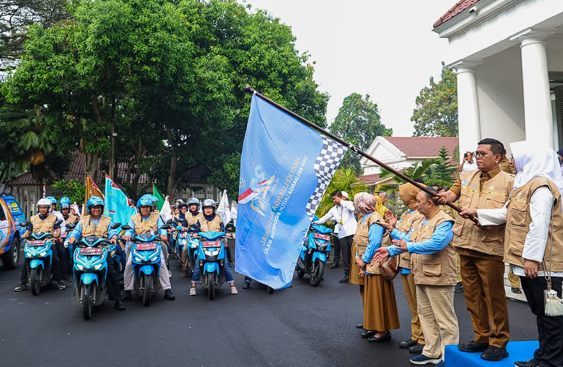 Gubernur Banten Lepas Kirab Bangga Kencana Harganas 2025