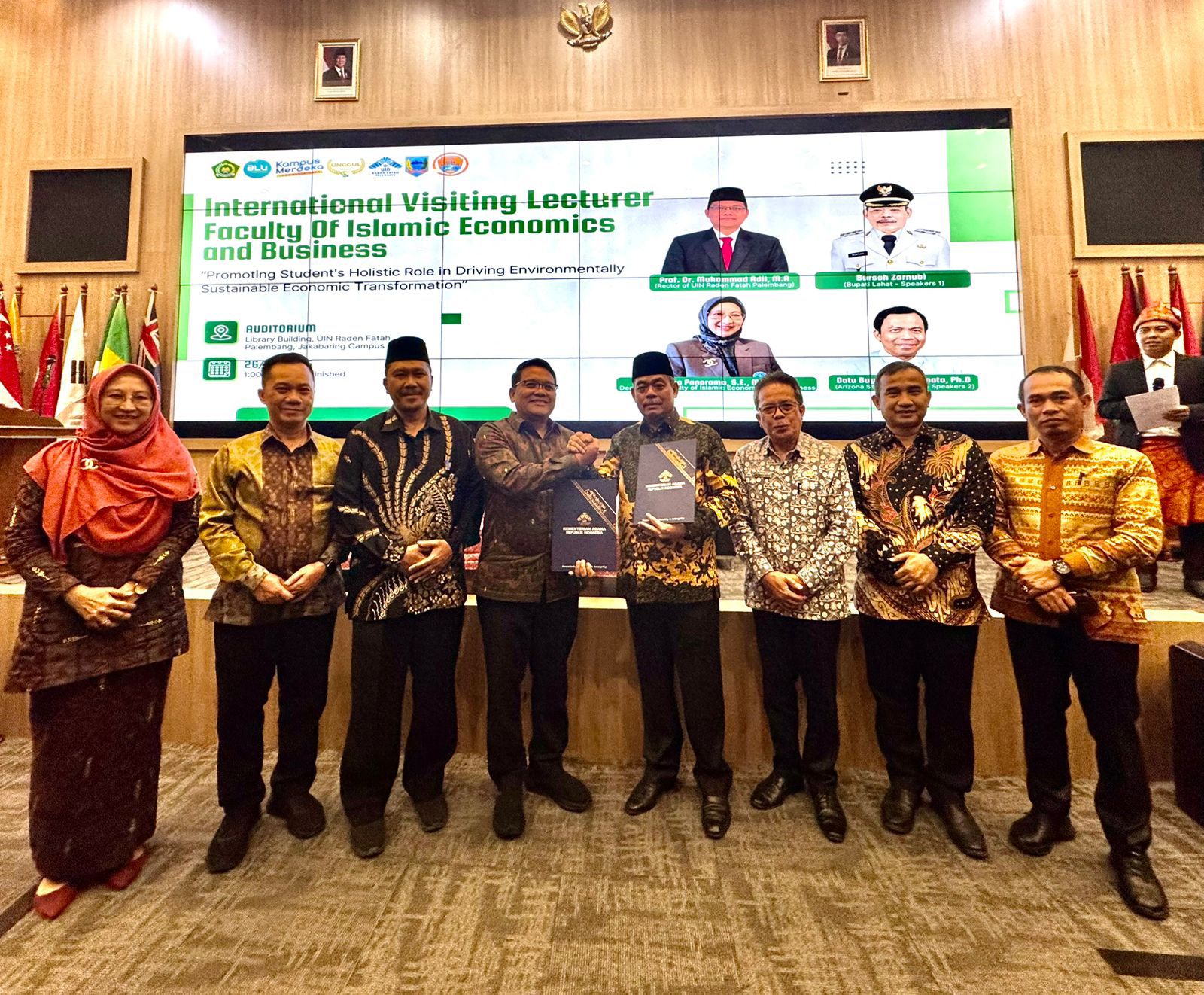 Perkuat Kolaborasi Global dan Lokal, FEBI UIN Raden Fatah Palembang Hadirkan Kuliah Tamu Internasional dan MoU dengan Pemkab Lahat