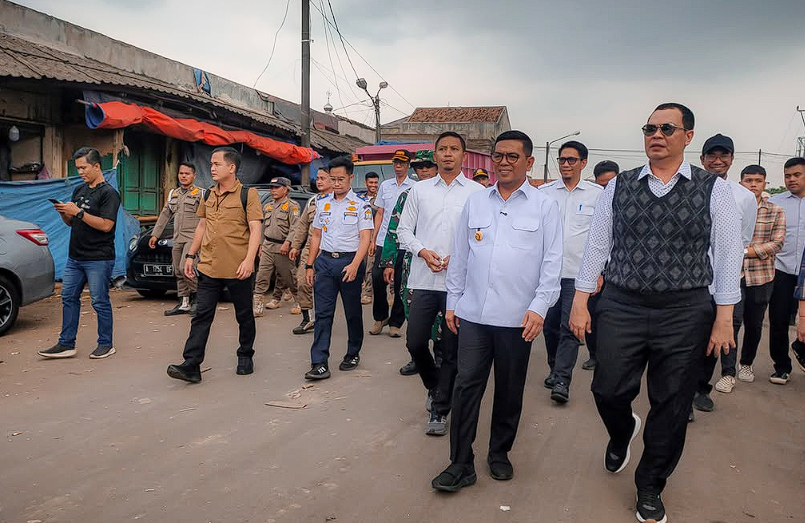 Gubernur Banten Tinjau Penataan Pasar Rau, Dorong Revitalisasi Ekonomi Serang