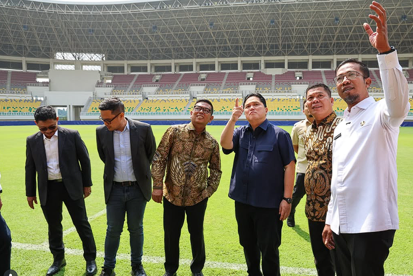 Erick Thohir dan Gubernur Banten Bahas Regenerasi Sepak Bola di Banten International Stadium