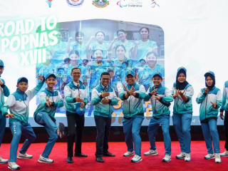 Gubernur Andra Soni Lepas 328 Kontingen Banten untuk Popnas XVII dan Peparpenas XI 2025 di Jakarta