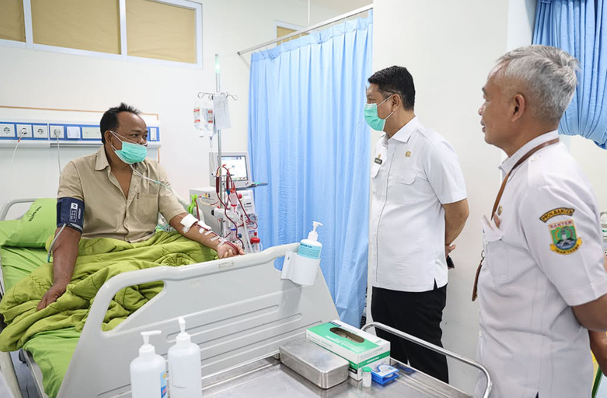 Sekda Banten Tinjau Pelayanan RSUD Banten di Serang