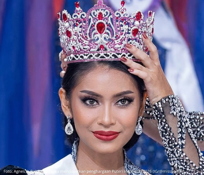 Agnes Aditya Rahajeng Jadi Puteri Indonesia 2026, Wakil Banten Pertama Raih Mahkota