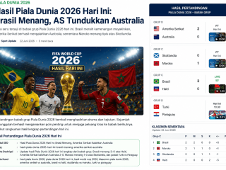 Hasil Piala Dunia 2026 Hari Ini: Brasil Hancurkan Haiti, Amerika Serikat Kalahkan Australia, Maroko Menang atas Skotlandia
