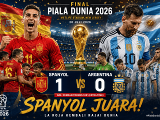 Spanyol Juara Piala Dunia 2026! Ferran Torres Cetak Gol Dramatis, Argentina Tumbang 1-0 di Final