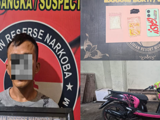 Polres Muara Enim Ungkap Peredaran Sabu 25,38 Gram, Seorang Pria Diamankan