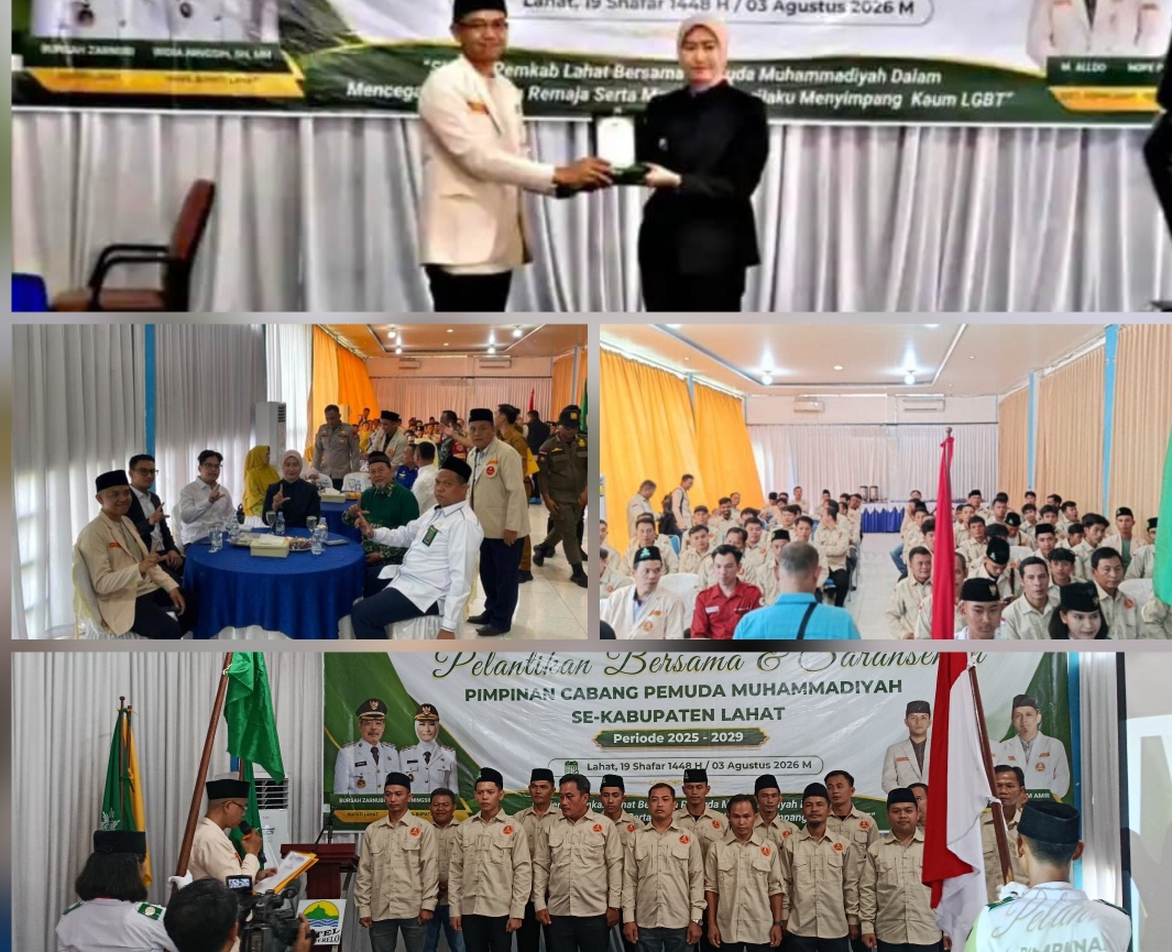 18 PCPM se-Kabupaten Lahat Dilantik, Pemuda Muhammadiyah Diminta Jadi Agen Perubahan