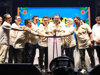 Sekda Banten Deden Apriandhi Hadiri Pembukaan Kota Serang Fair 2026