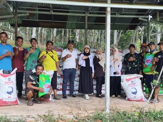 Dorong Ekonomi Pembudidaya Lokal, Dinas Perikanan Muara Enim Salurkan 38 Ribu Benih Ikan ke Pokdakan Ujan Mas Baru