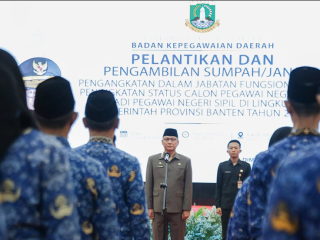 Sekda Banten Hadiri Pelantikan Pejabat Fungsional dan PNS