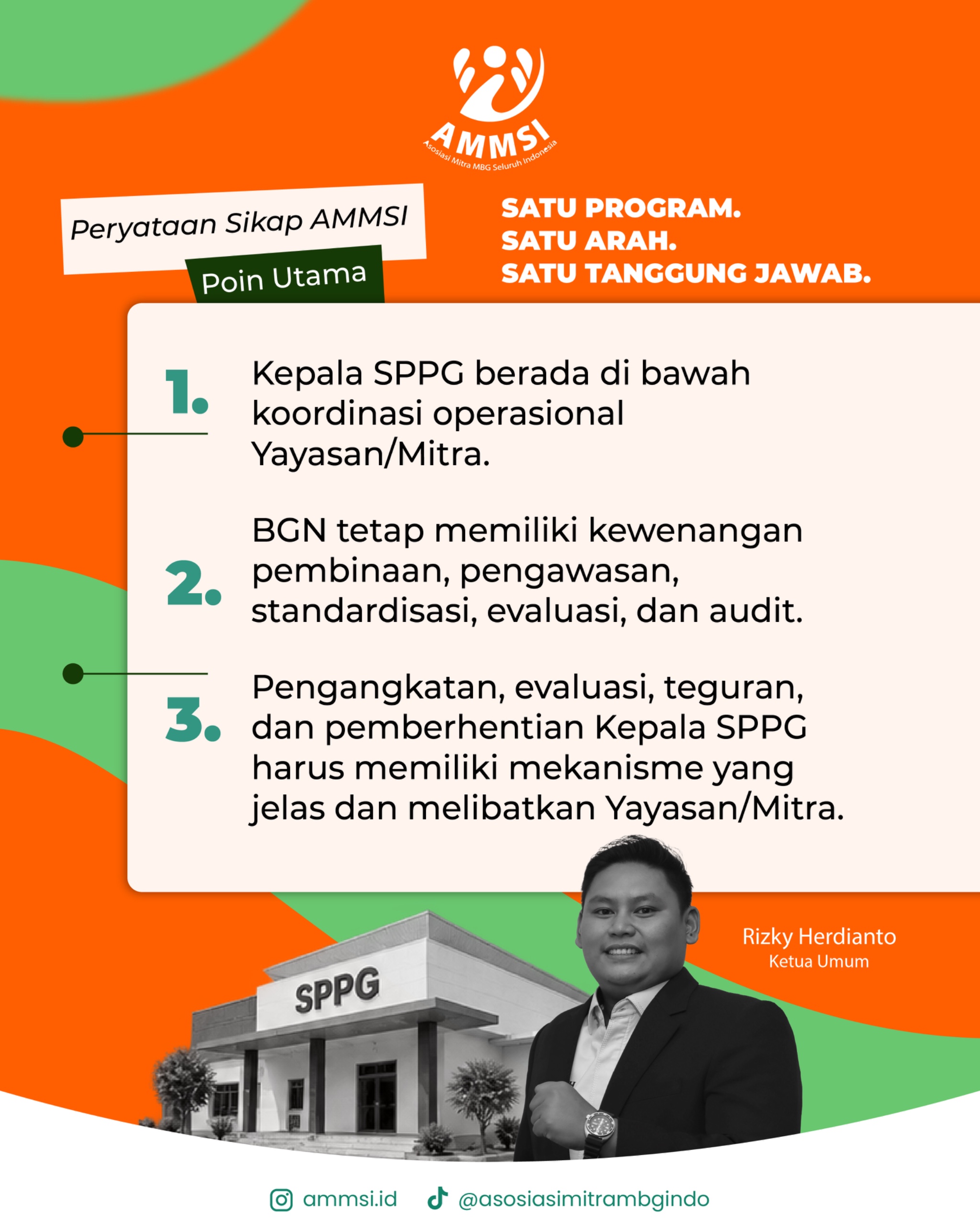 Pernyataan Sikap AMMSI| Perjelas Garis Komando SPPG