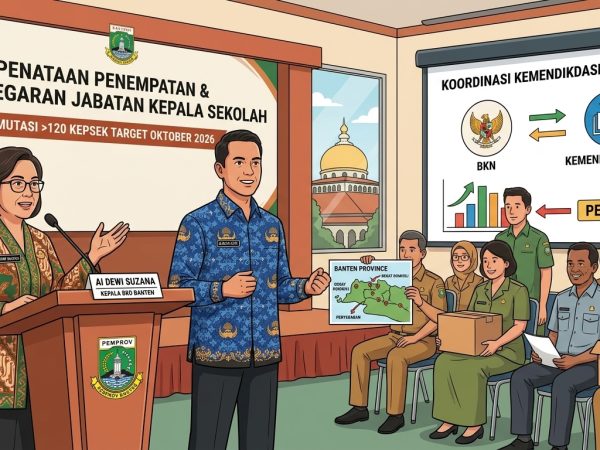 Tata Penempatan dan Penyegaran Jabatan, Pemprov Banten Siapkan Mutasi Lebih dari 120 Kepala Sekolah