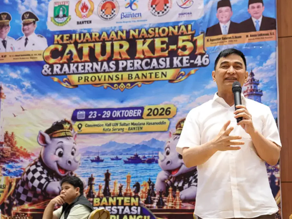 Tinjau Kejuaraan Nasional Catur ke-51 di UIN Serang, Wagub Dimyati Natakusumah Dorong Pembinaan Atlet Berprestasi