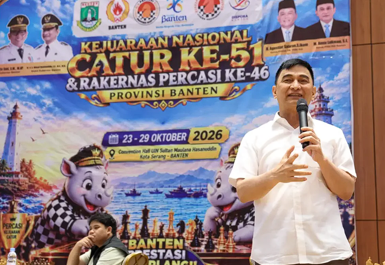 Tinjau Kejuaraan Nasional Catur ke-51 di UIN Serang, Wagub Dimyati Natakusumah Dorong Pembinaan Atlet Berprestasi